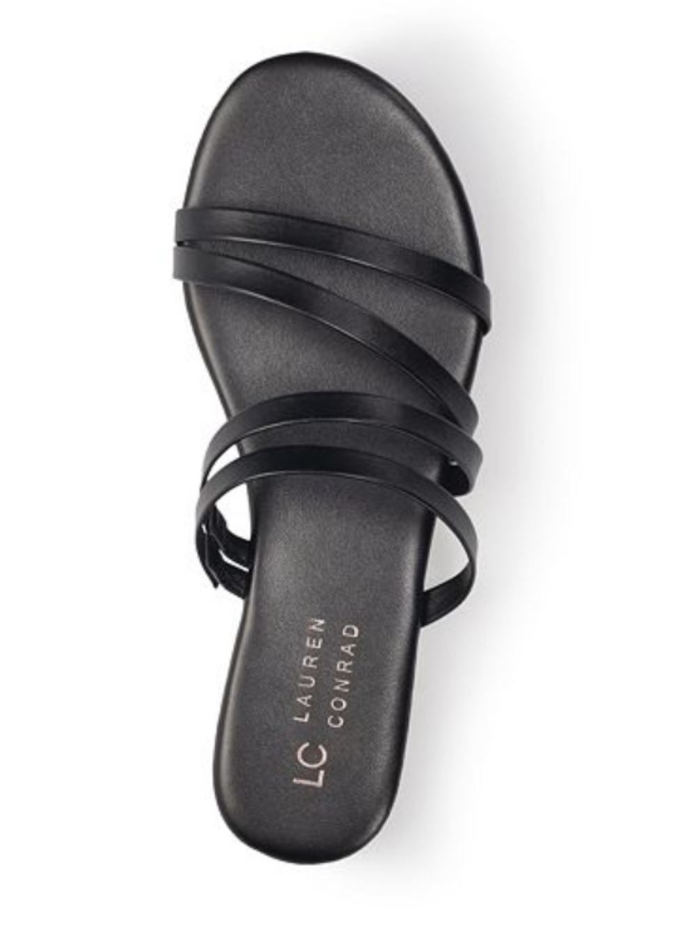 LC Lauren Conrad Black Strappy Sandals